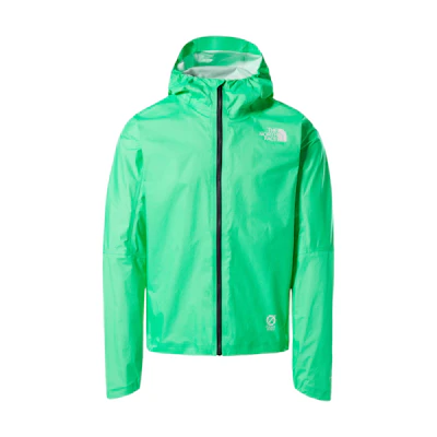 TNF Green Solid Logo Print Hooded Jacket NF0A536F-8YK