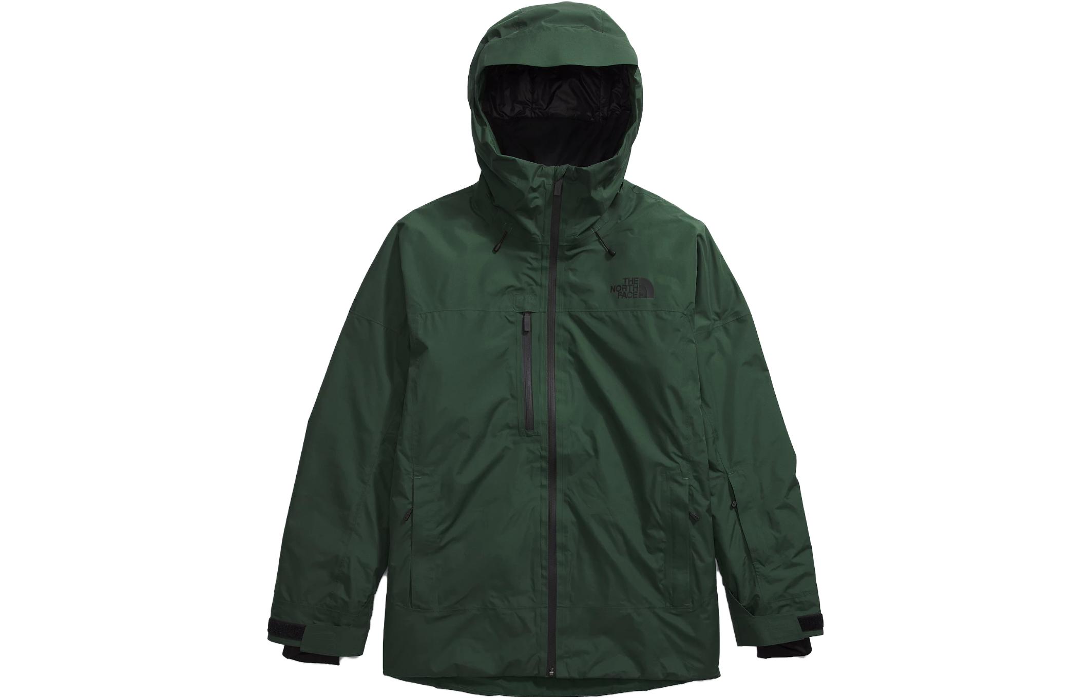 TNF Green Solid Waterproof Zip Hoodie Jacket NF0A82VP-I0P