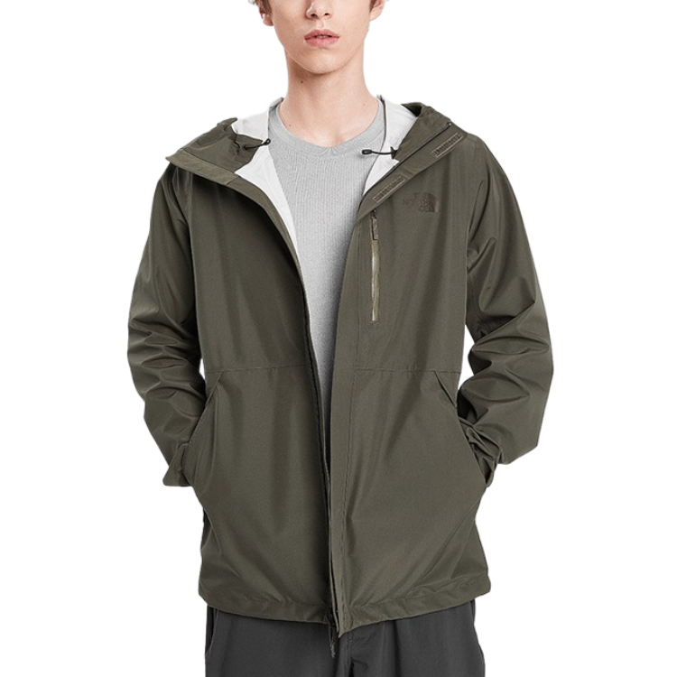 TNF Green Waterproof Breathable Outdoor Hoodie Jacket NF0A46LB-21L