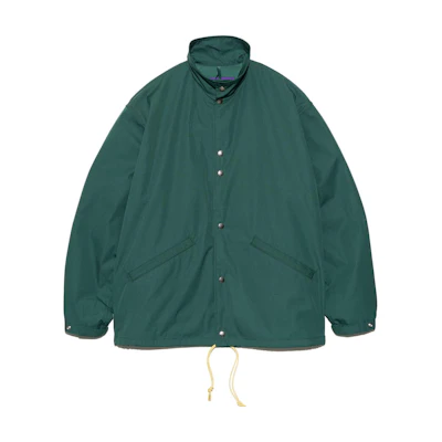 TNF Green Waterproof Jacket with Stand Collar NP2353N-G
