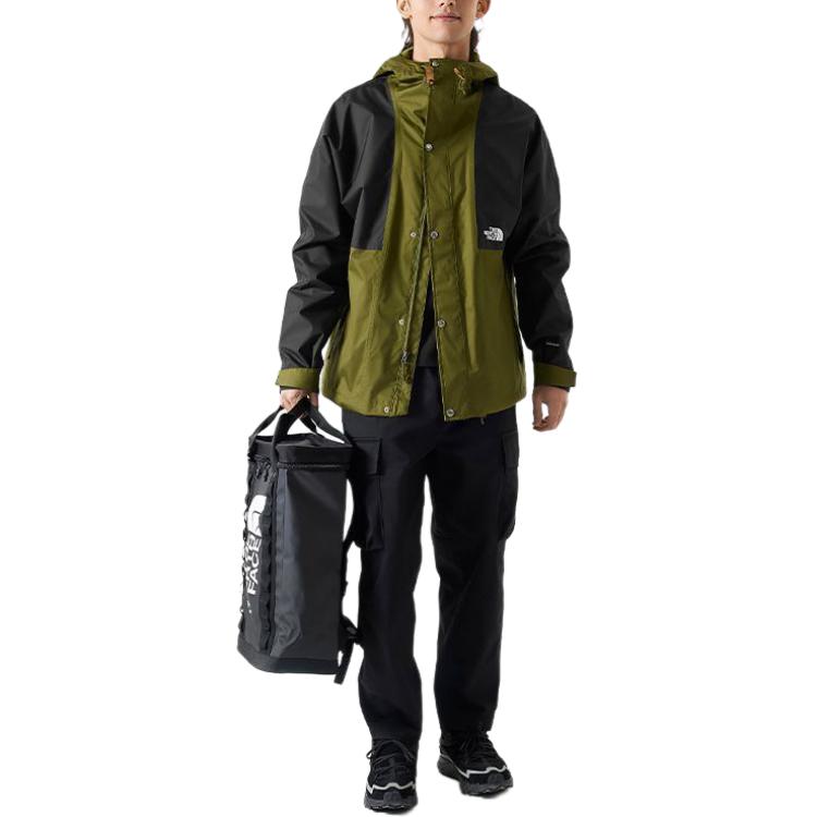TNF Green Waterproof Outdoor Hiking Jacket with Hood NF0A5JZJ-PIB 圖 3