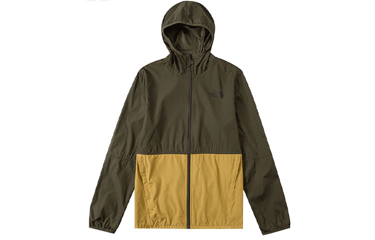 TNF Green Waterproof Windbreaker Hooded Jacket Outdoor NF0A4NEF-KV7