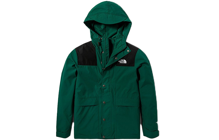 TNF Green Waterproof Windbreaker Jacket for Outdoor Activities Unisex 4NB2-NL1