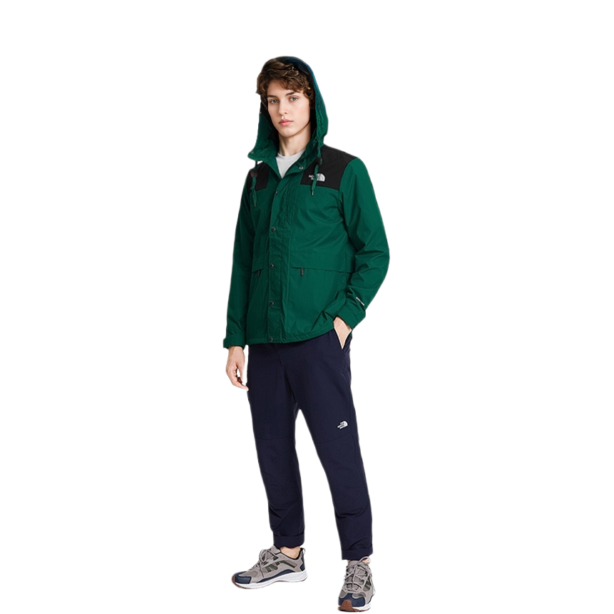 TNF Green Waterproof Windbreaker Jacket for Outdoor Activities Unisex 4NB2-NL1 圖 4