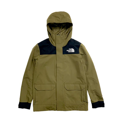 TNF Green Waterproof Windproof Hooded Outdoor Jacket NF0A4U8P-37U