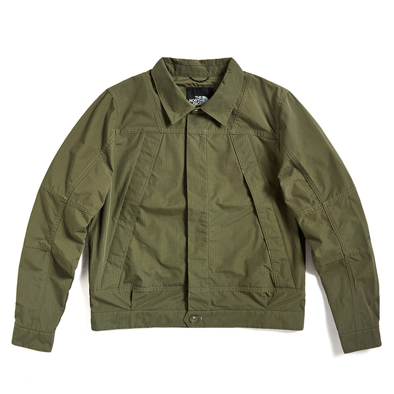 TNF Green Windproof Casual Loose-Fit Jacket NF0A49CH-7D6