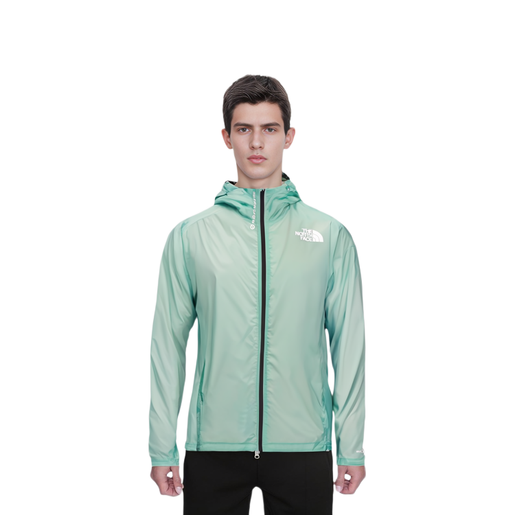 TNF Green Windproof Water-Resistant Packable Hooded Jacket NF0A5J7C-6R7 圖 4