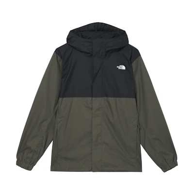 TNF Green Windproof Waterproof Hiking Jacket with Logo. NF0A86RK-21L