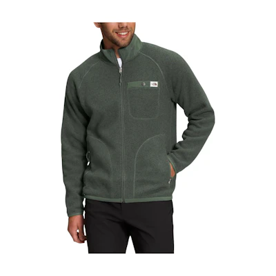 TNF Green Zip-Up Solid Color Jacket NFOA5GL1-KS7