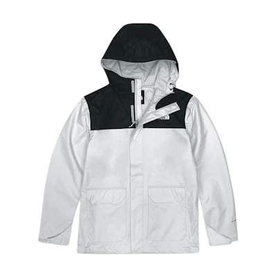 TNF Grey Colorblock Softshell Waterproof Hooded Jacket NF0A88RC-5WH