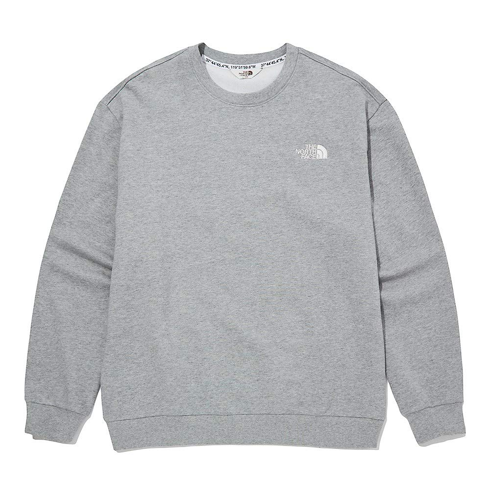 TNF Grey Crewneck Sweatshirt with Embroidered Logo Unisex NM5MM03J