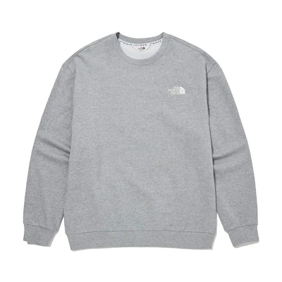 TNF Grey Crewneck Sweatshirt with Embroidered Logo Unisex NM5MM03J