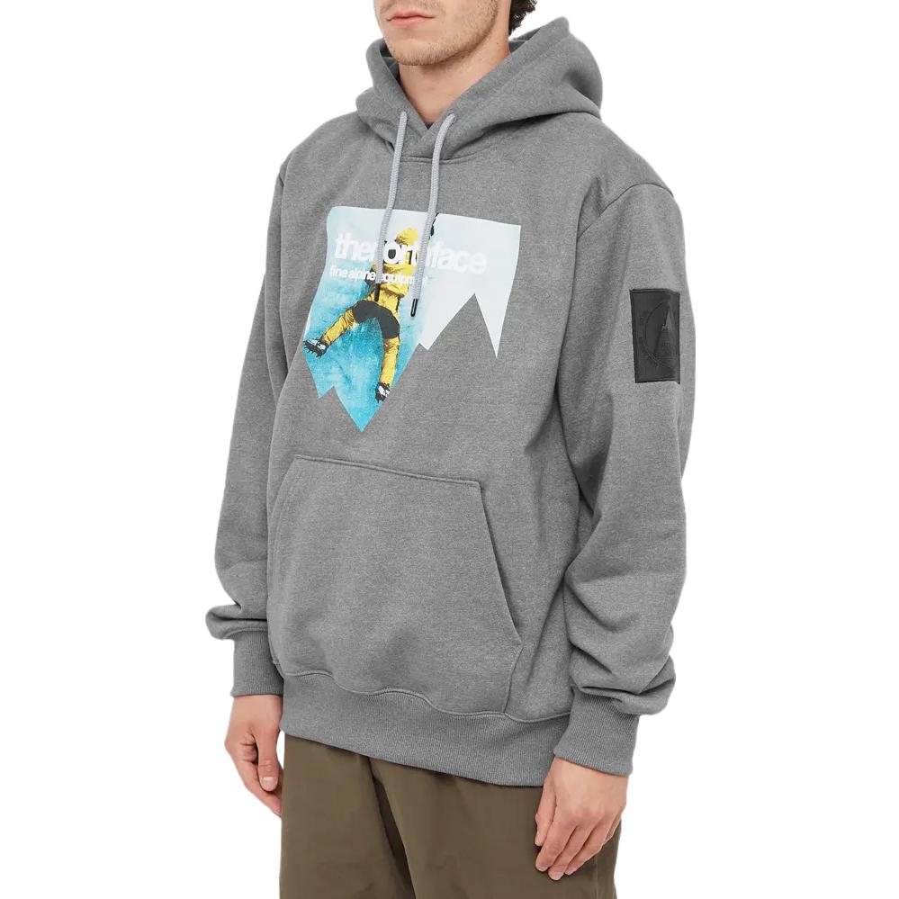 Lookbook The North Face 灰色字母印花圓領衛衣 NF0A5J4Q-DYY