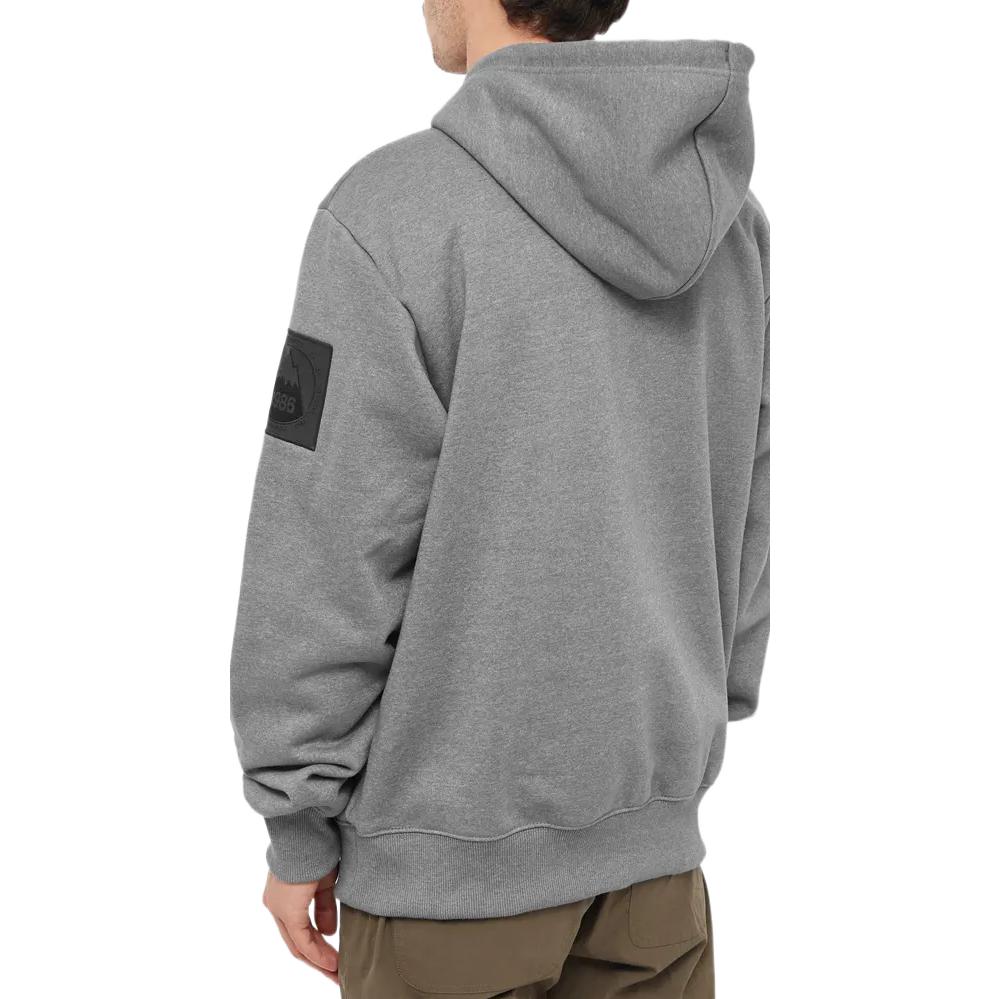 Shop The North Face 灰色字母印花圓領衛衣 NF0A5J4Q-DYY