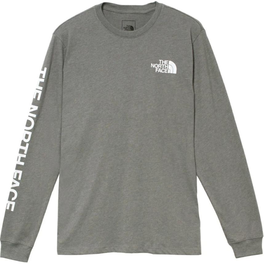 TNF Grey Crewneck Sweatshirt with Logo Print NF0A471K-GAZ
