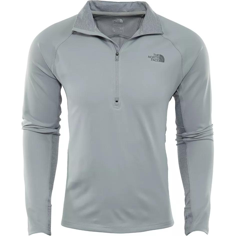TNF Grey Half-Zip Pullover Sweatshirt Long Sleeve NORTA2TH2-NQB