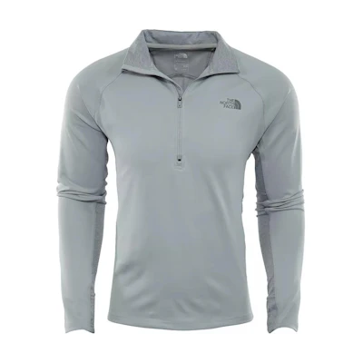 TNF Grey Half-Zip Pullover Sweatshirt Long Sleeve NORTA2TH2-NQB