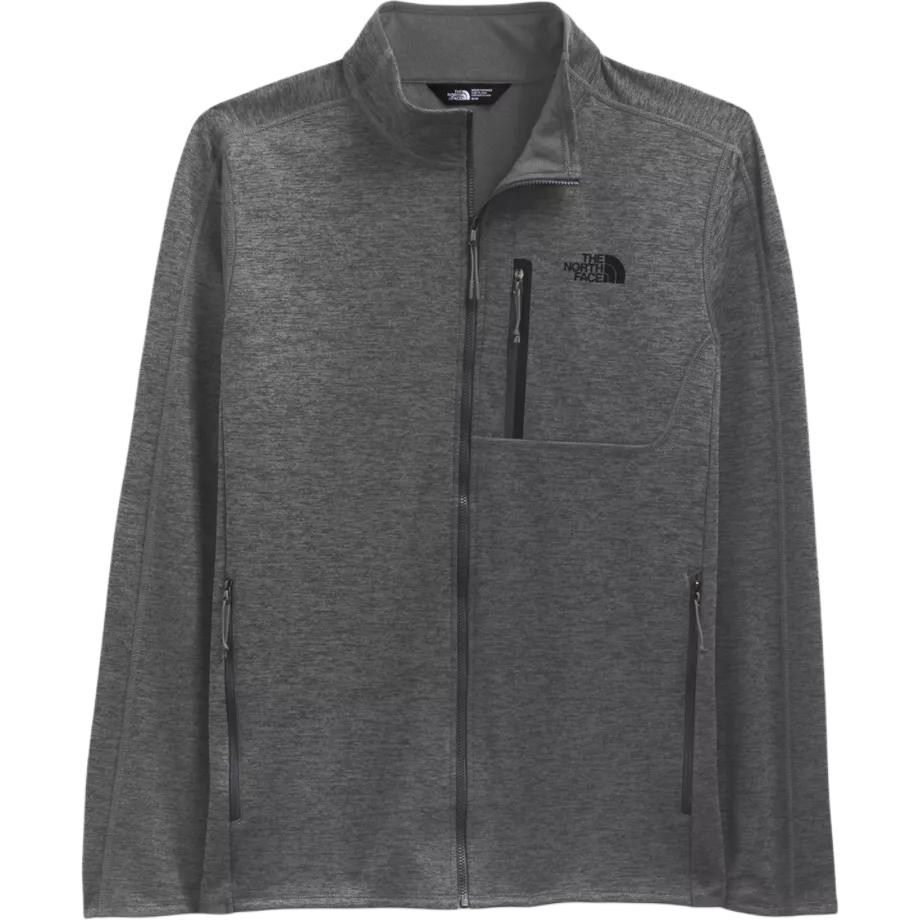 TNF Grey Half-Zip Pullover with Logo Print NF0A3SO6-DYY
