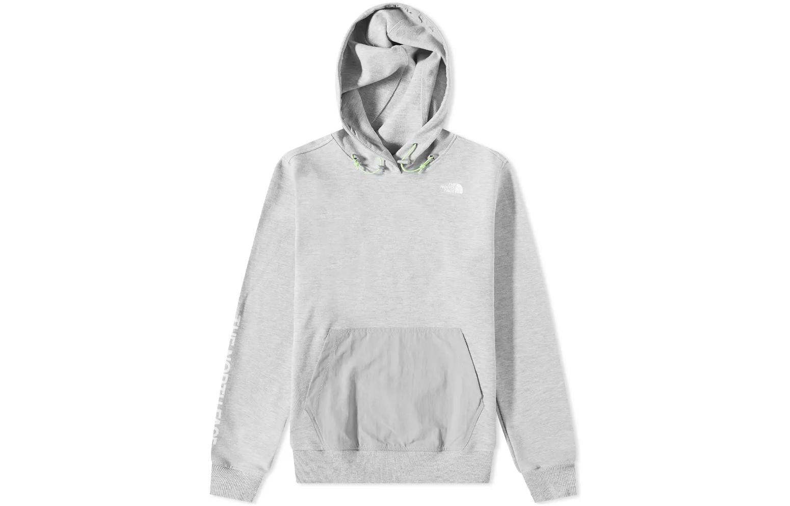 TNF Grey Hoodie with Solid Logo Print NF0A5317-VPF