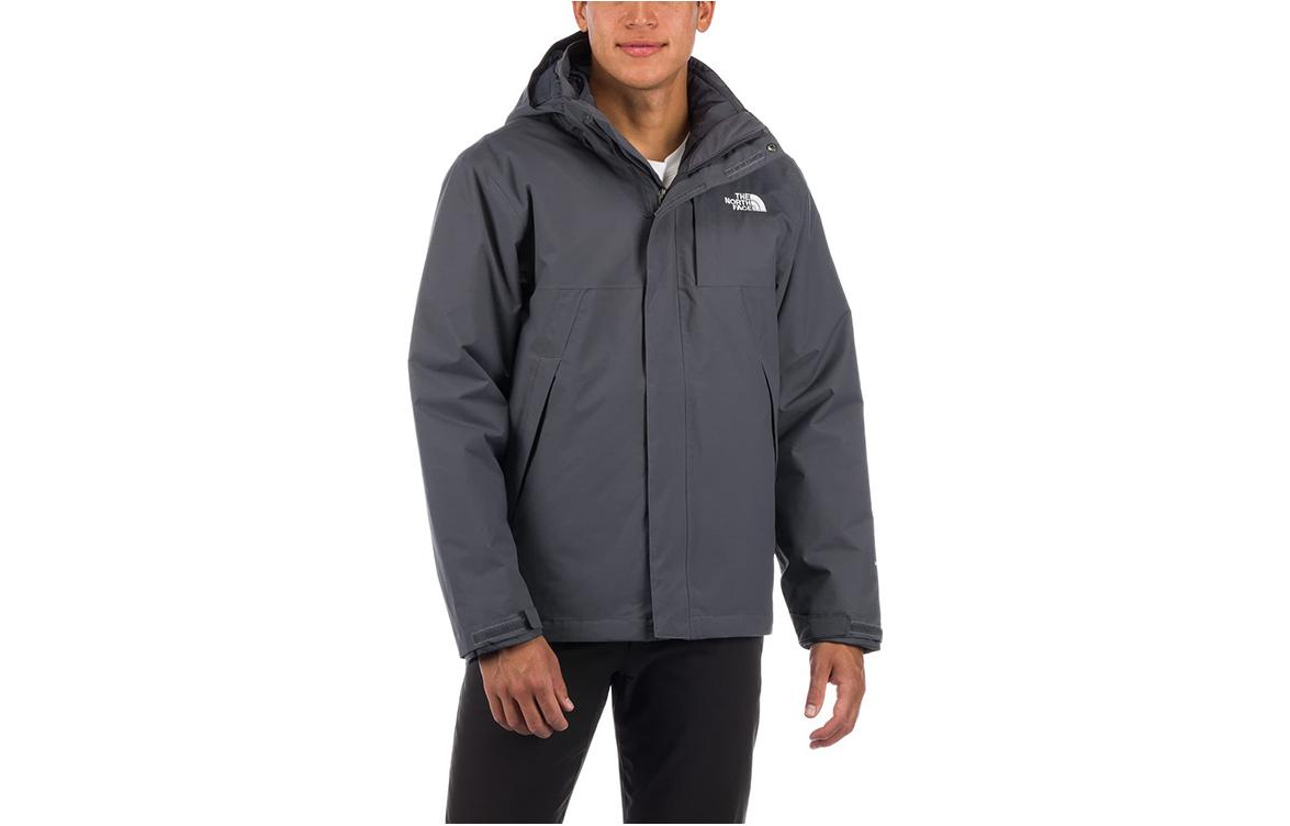 TNF Grey Logo Hooded Waterproof 3-in-1 Jacket NF0A52AN-174