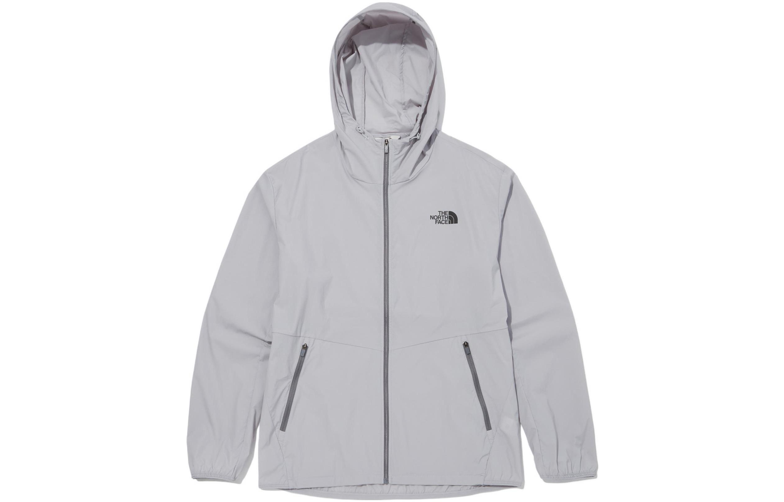 TNF Grey Logo Hoodie Jacket NJ3LN00L