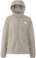 The North Face Grey Logo Print Hooded Loose-Fit Jacket NP22132M-NT The North Face Grey Logo Print Hooded Loose-Fit Jacket NP22132M-NT