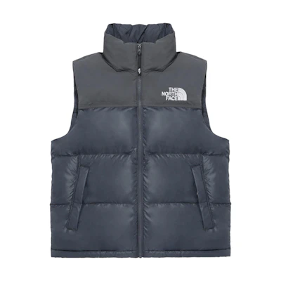 TNF Grey Logo Print Hooded Sleeveless Vest NV3NQ53B
