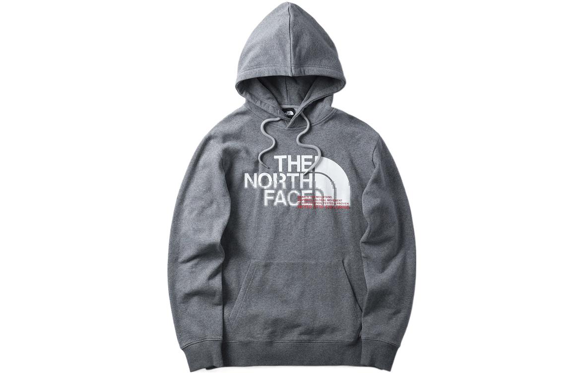 TNF Grey Pullover Hoodie with Logo Print NF0A5JV6-DYY