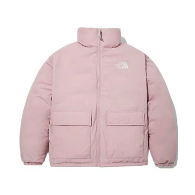 TNF Grin Hybrid Down Reversible Fleece Jacket Pink Unisex Winter Coat. NJ1DM58L