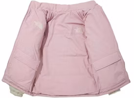 Lookbook The North Face Grin 羽絨雙面羊毛外套 粉色 男女冬季外套 NJ1DM58L