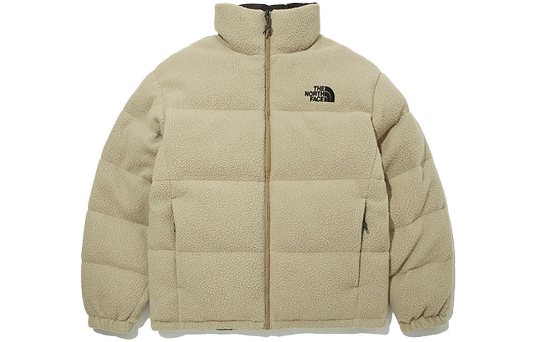 THE NORTH FACE Grin Hybrid Reversible Fleece Down Jacket Khaki Unisex NJ1DM58J