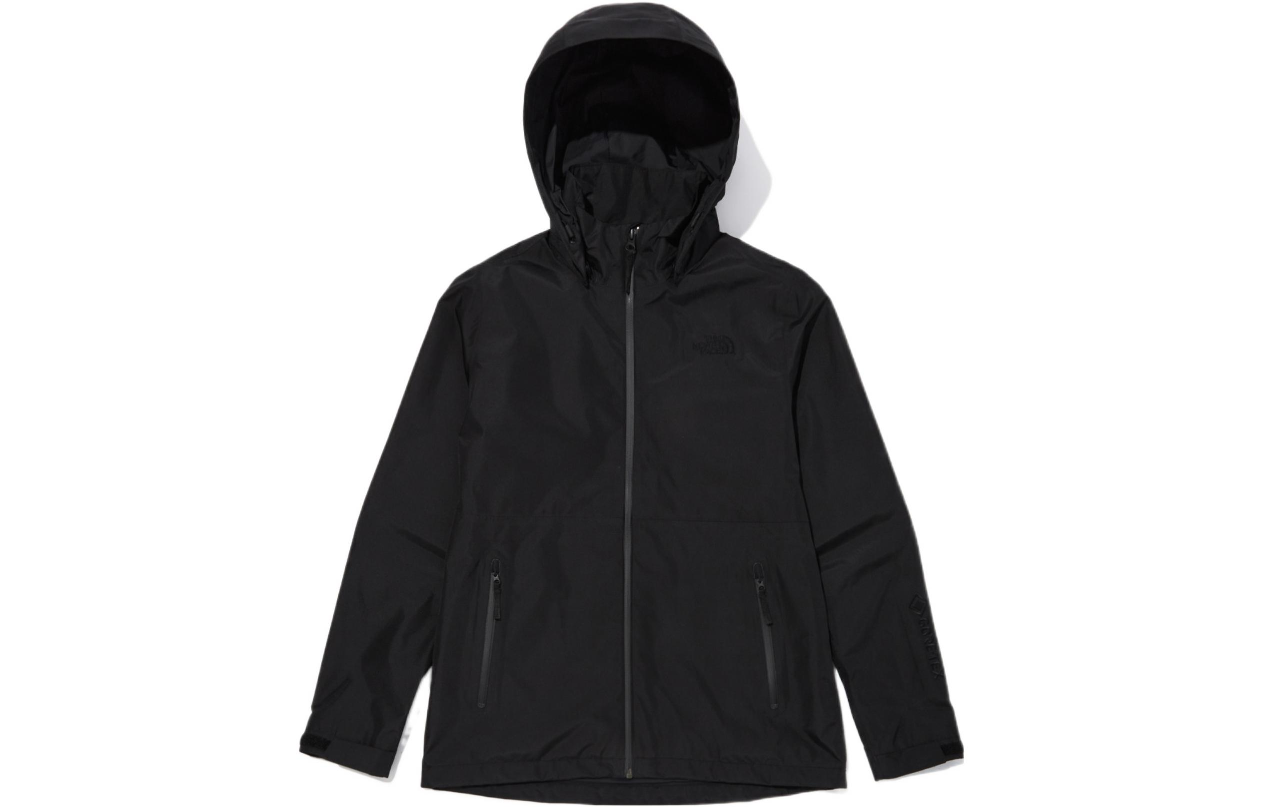 TNF GTX Explorer Logo Black Hooded Zip Jacket NJ2GN01A