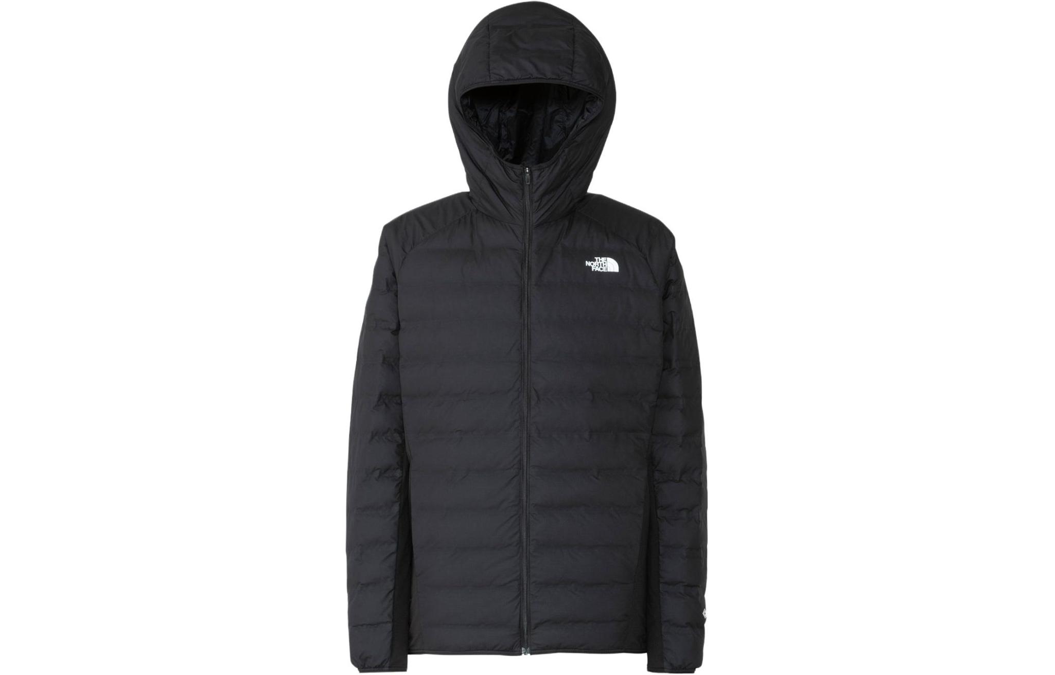 TNF GTX Red Run Hoodie Black Jacket with Logo Print. NY82383R-K