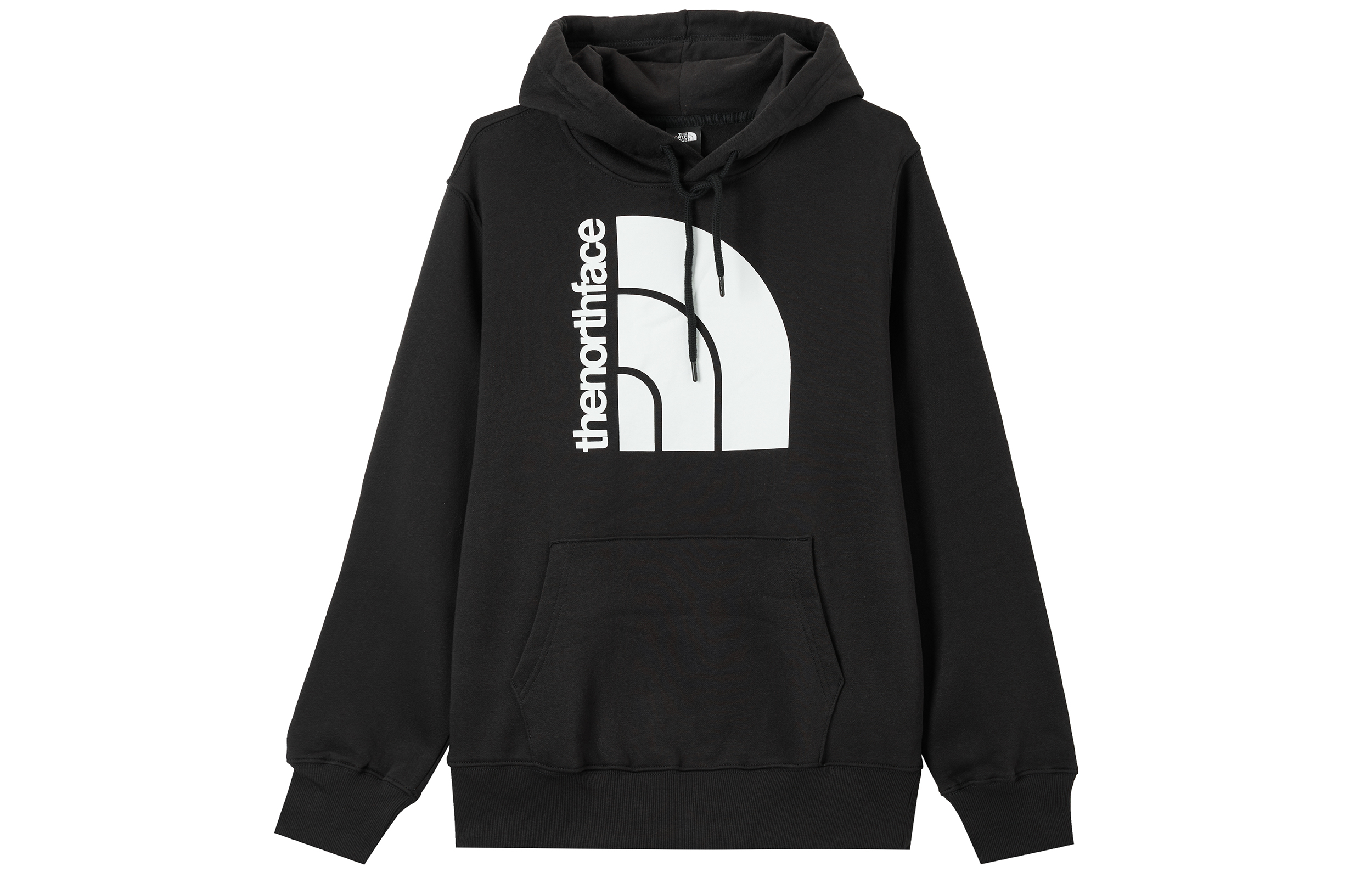 TNF Half-Dome Logo Hoodie Black Adjustable Drawstring NF0A811M-KX7