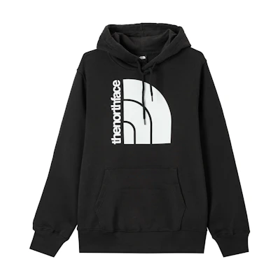 TNF Half-Dome Logo Hoodie Black Adjustable Drawstring NF0A811M-KX7