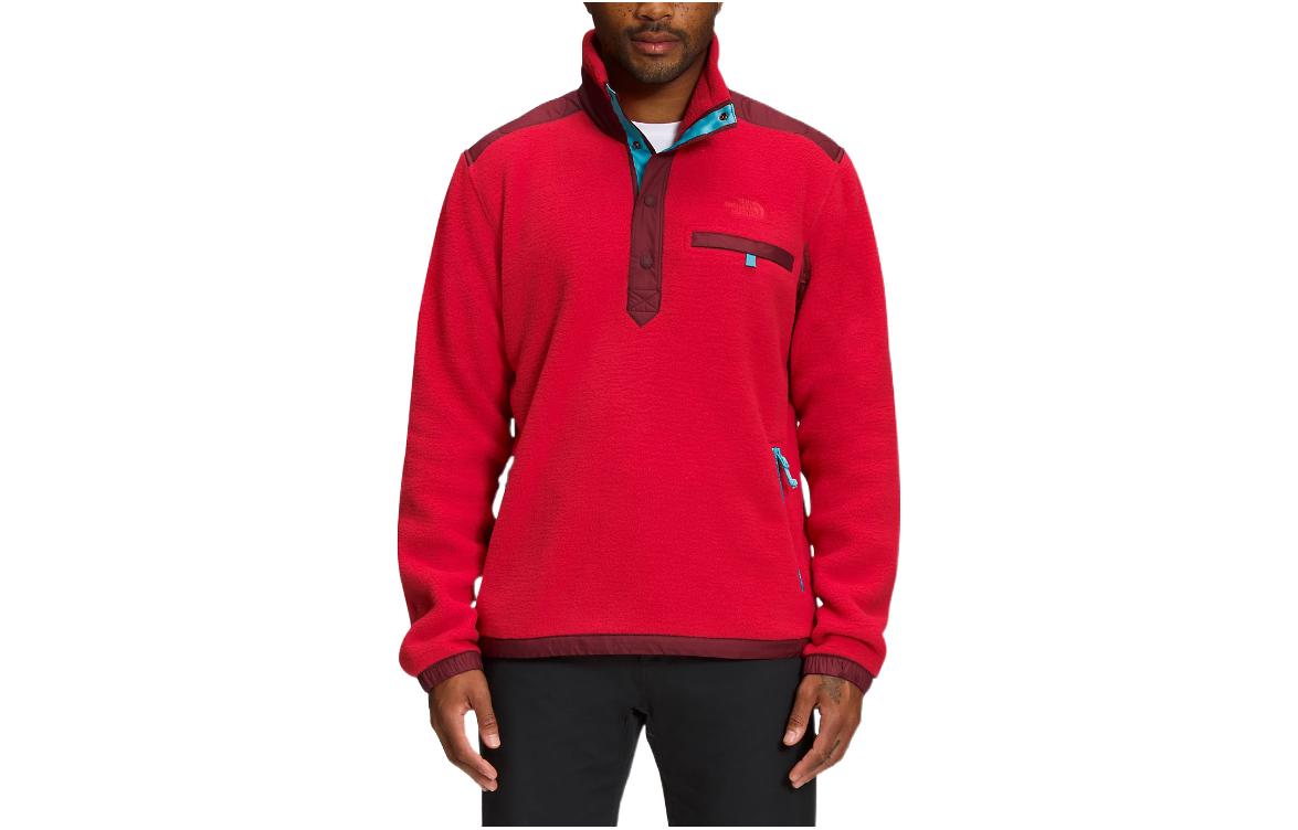 TNF Half-Zip Embroidered Logo Jacket Red NF0A7ZWY-I11