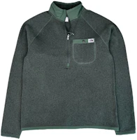 The North Face Half-Zip Fleece Pullover Sweatshirt Army Green NF0A5GL2-QCV The North Face Half-Zip Fleece Pullover Sweatshirt Army Green NF0A5GL2-QCV