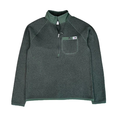 TNF Half-Zip Fleece Pullover Sweatshirt Army Green NF0A5GL2-QCV
