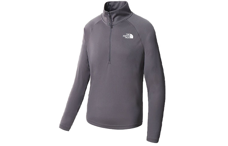 TNF Half-Zip Grey High-Neck Pullover Jacket NF0A7R2P-174