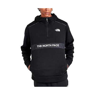 TNF Half-Zip Hoodie - Logo Print, Black NF0A82DI-001