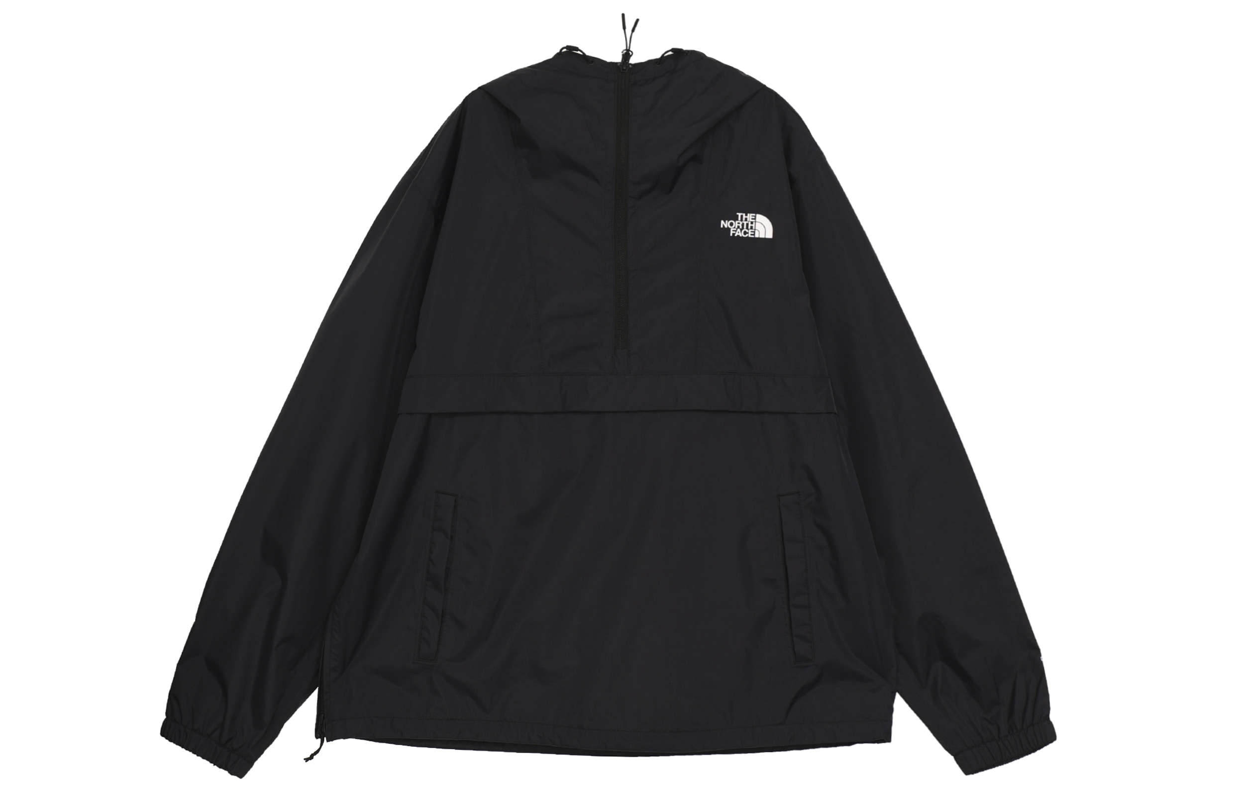 TNF Half-Zip Hoodie Black with Logo Print Retro Design NF0A7QF5-JK3