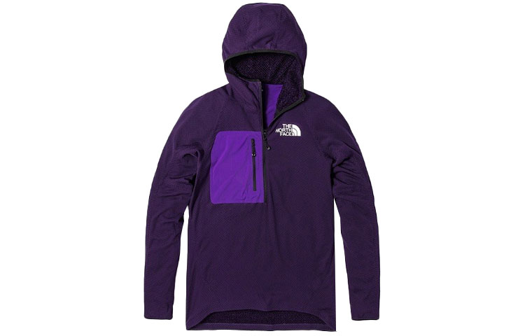 TNF Half-Zip Hoodie Jacket with Contrast Pocket Purple NF0A4R4G-2V2