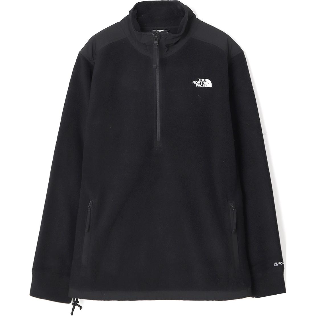 TNF Half-Zip Logo Mock Neck Sweatshirt Black NF0A7UJ8-KX7