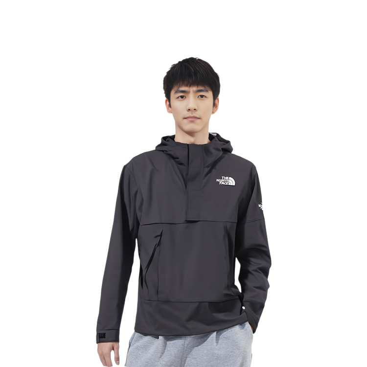 Purchase The North Face 半拉鏈連帽外套 黑色 休閒秋季款式 NA4HM02K