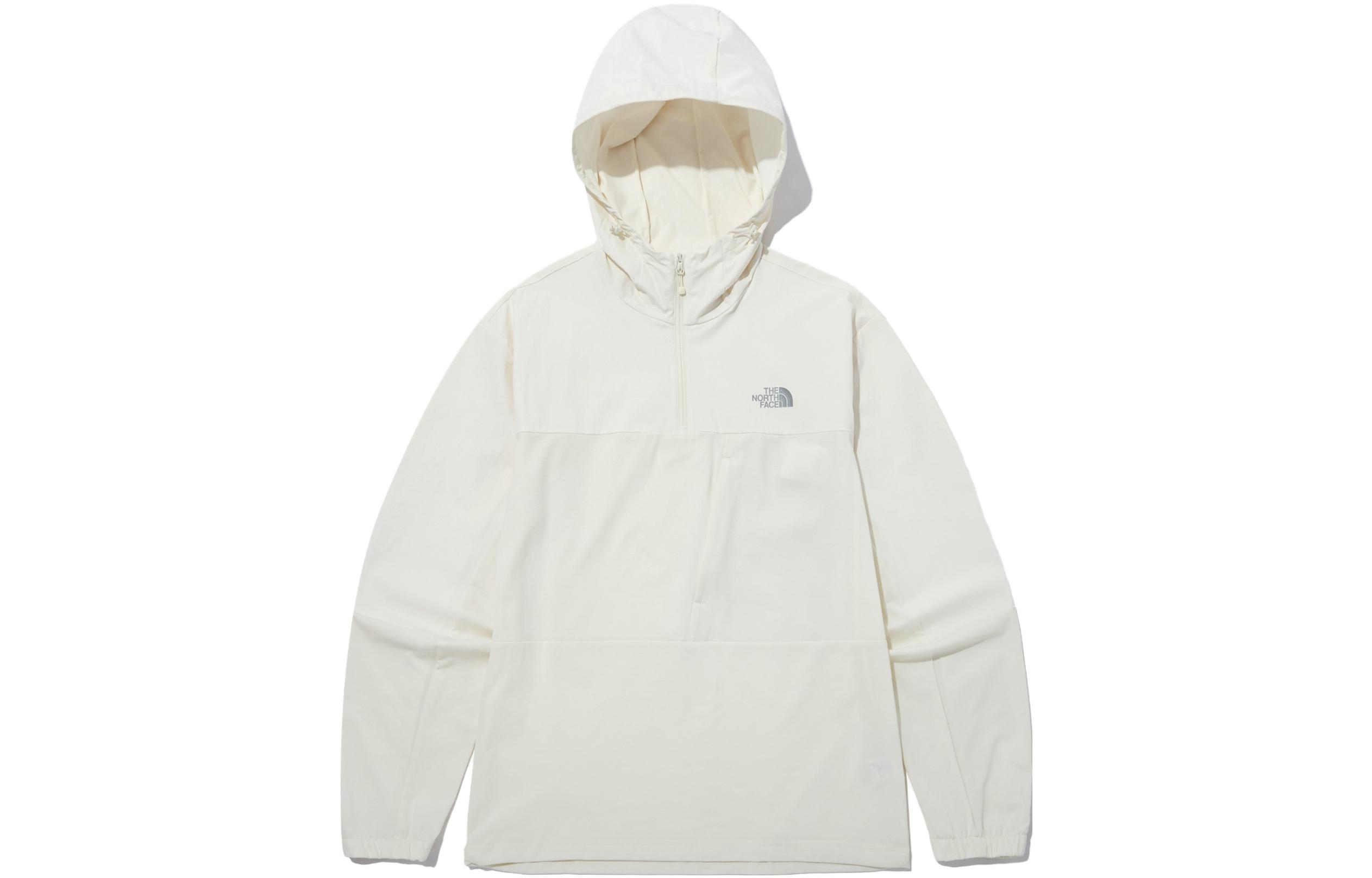 TNF Half-Zip Pullover Hoodie Jacket Unisex White NT7LP03C