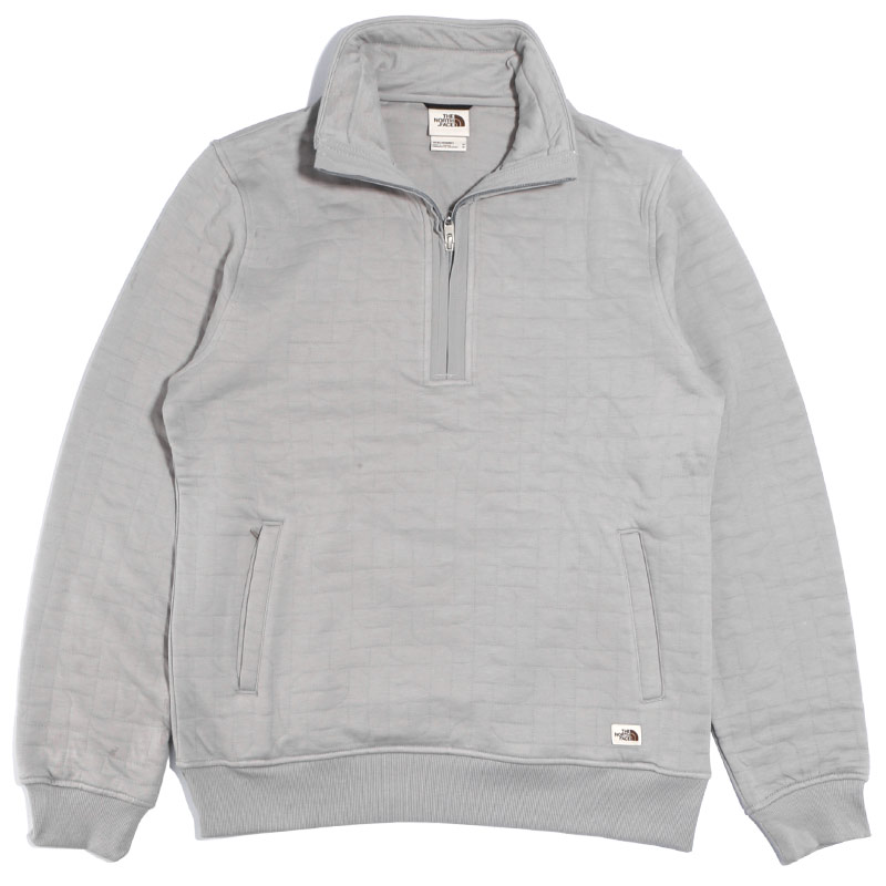 TNF Half-Zip Pullover Jacket Light Gray NF0A7QA2-E47