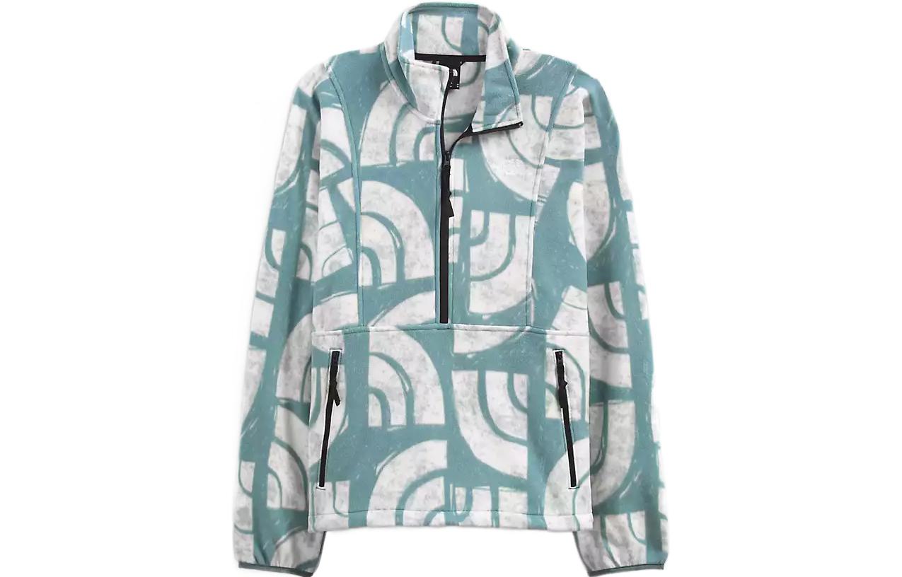 TNF Half-Zip Pullover Sweatshirt Logo Embroidery Light Blue NF0A7QEM-537 圖 2