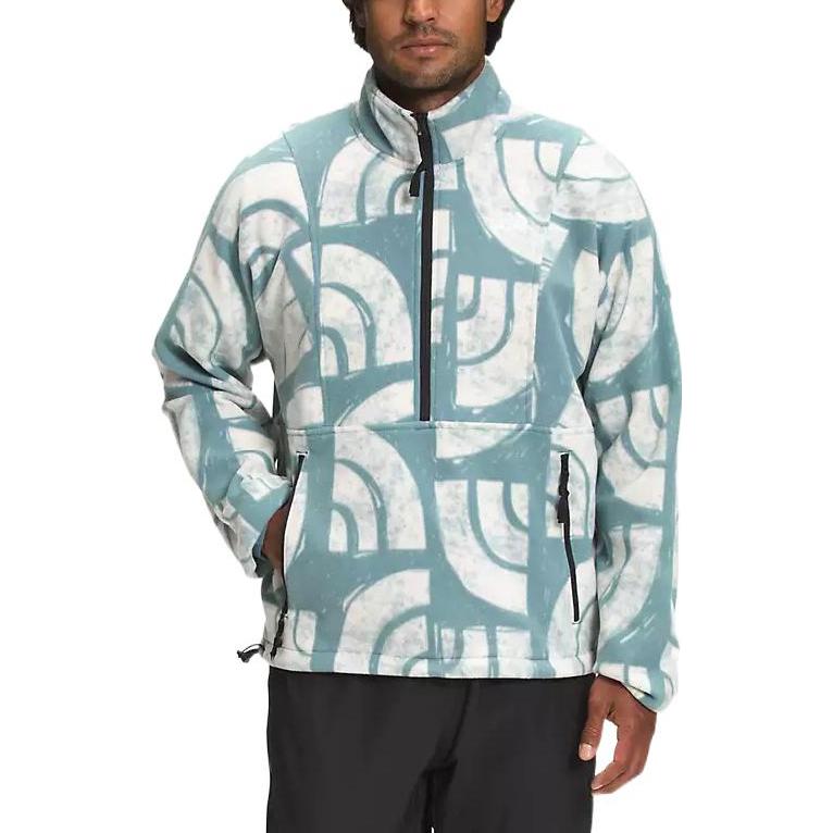 TNF Half-Zip Pullover Sweatshirt Logo Embroidery Light Blue NF0A7QEM-537 圖 3