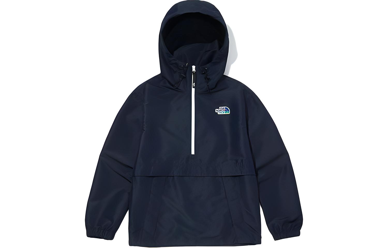 TNF Half-Zip Solid Color Hoodie Jacket - Blue NJ3BM09A