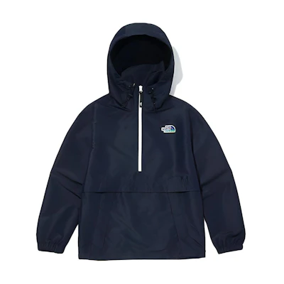 TNF Half-Zip Solid Color Hoodie Jacket - Blue NJ3BM09A